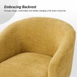 Yellow Chenille Upholstered Georgia Accent Chair