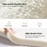 Ivory Sherpa Upholstered Nelle Accent Chair