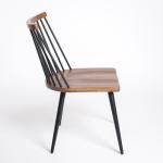 Holland Black & Brown Dining Chairs, Set of 2