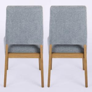 Blue Upholstered Reynolds Dining Chairs, Set of 2