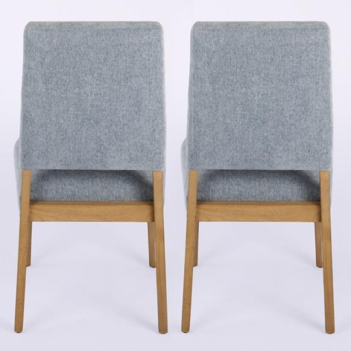 Blue Upholstered Reynolds Dining Chairs, Set of 2