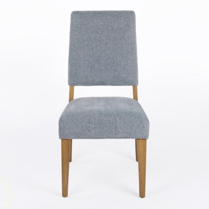 Blue Upholstered Reynolds Dining Chairs, Set of 2