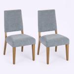 Blue Upholstered Reynolds Dining Chairs, Set of 2