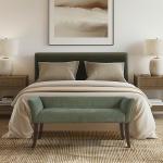 Sage Green Upholstered Antonia Bench