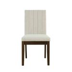 Everly Taupe Upholstered Dining Chairs, Set of 2