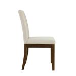 Everly Taupe Upholstered Dining Chairs, Set of 2