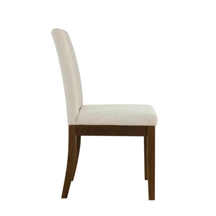 Everly Taupe Upholstered Dining Chairs, Set of 2