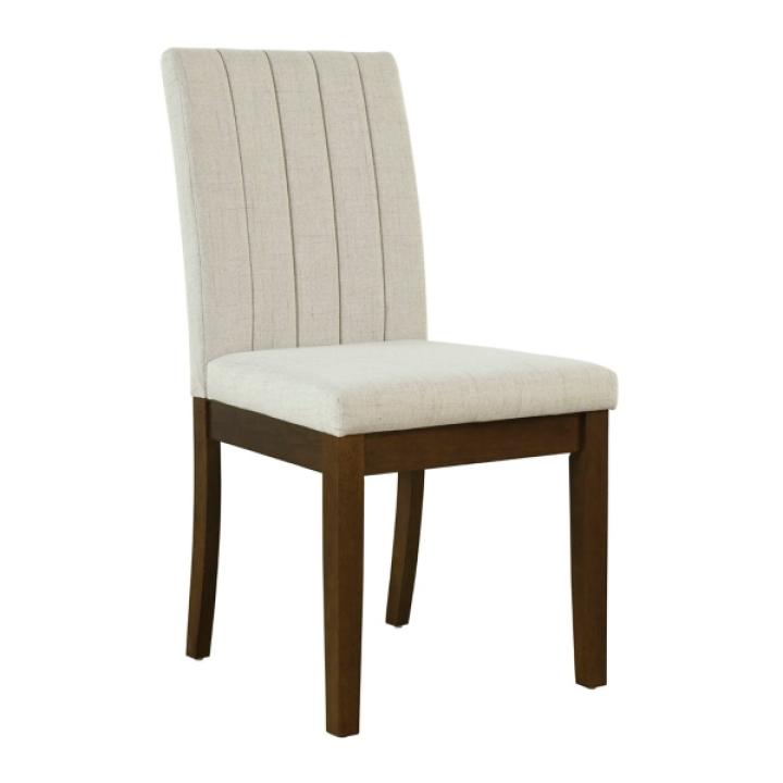 Everly Taupe Upholstered Dining Chairs, Set of 2