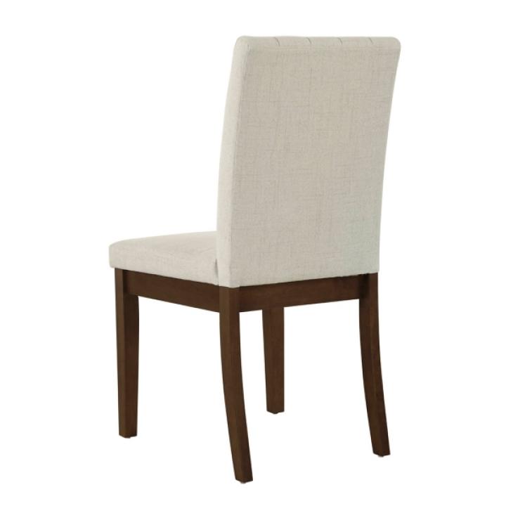 Everly Taupe Upholstered Dining Chairs, Set of 2