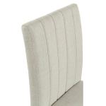 Everly Taupe Upholstered Dining Chairs, Set of 2