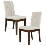 Everly Taupe Upholstered Dining Chairs, Set of 2