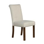 Aubrey Natural Upholstered 2-pc. Dining Chair Set