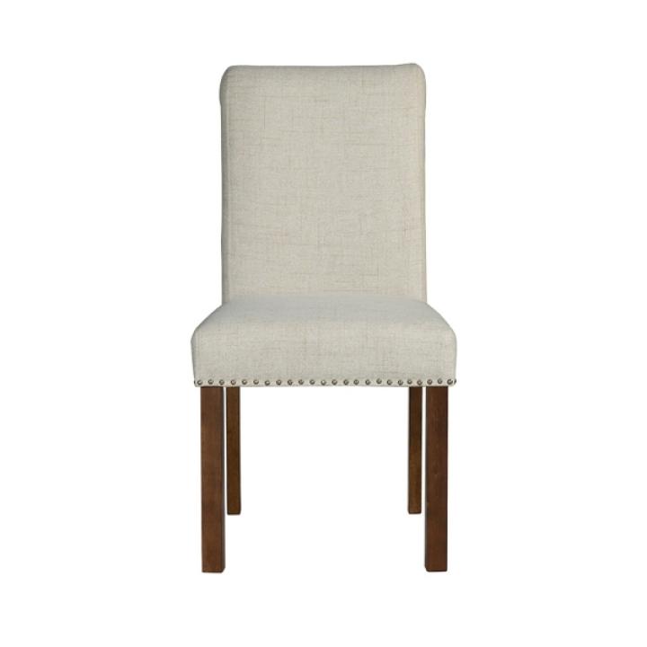 Aubrey Natural Upholstered 2-pc. Dining Chair Set