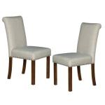 Aubrey Natural Upholstered 2-pc. Dining Chair Set
