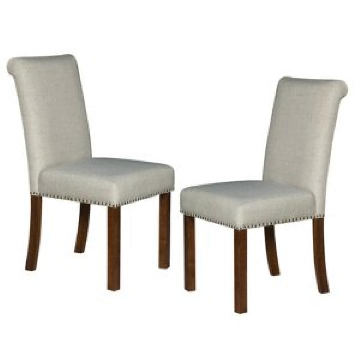 Aubrey Natural Upholstered 2-pc. Dining Chair Set