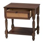 Dark Brown James 1-Drawer Nightstand