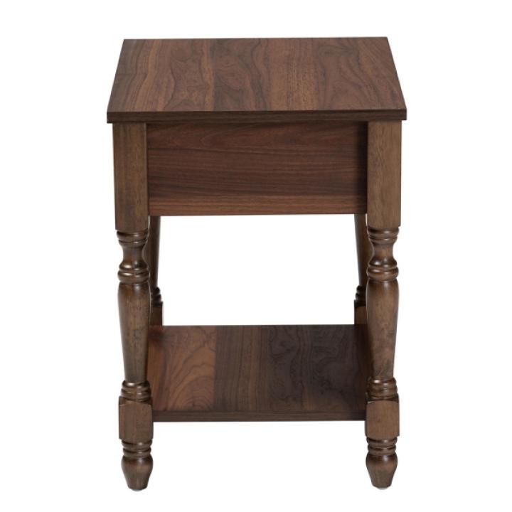Dark Brown James 1-Drawer Nightstand