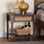 Dark Brown James 1-Drawer Nightstand