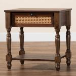 Dark Brown James 1-Drawer Nightstand