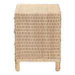 Sun Bleached Braided Rattan Nightstand