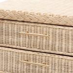Sun Bleached Braided Rattan Nightstand