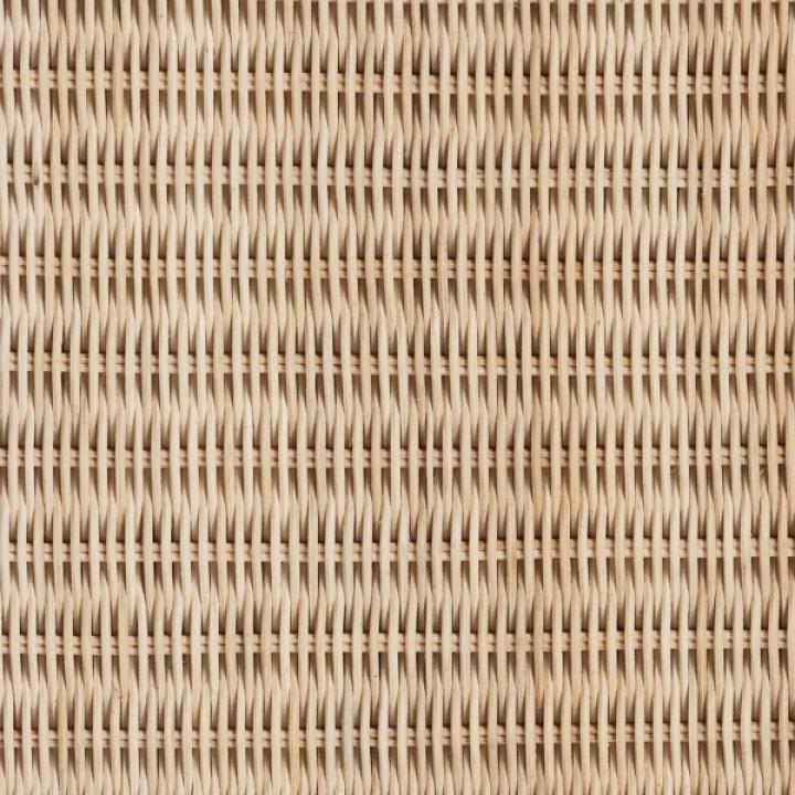 Sun Bleached Braided Rattan Nightstand