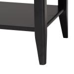 James Mid-Century Black 1-Drawer Nightstand