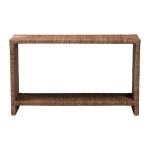 Natural Seagrass Wrapped Console Table