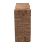 Natural Seagrass Wrapped Console Table