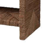 Natural Seagrass Wrapped Console Table