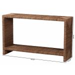 Natural Seagrass Wrapped Console Table