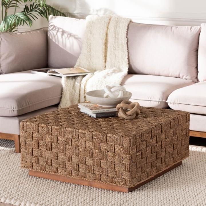 Seagrass Wrapped Coffee Table
