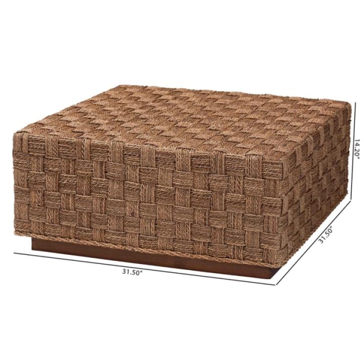 Seagrass Wrapped Coffee Table