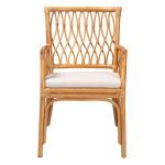 Light Honey Rattan Accent Chair