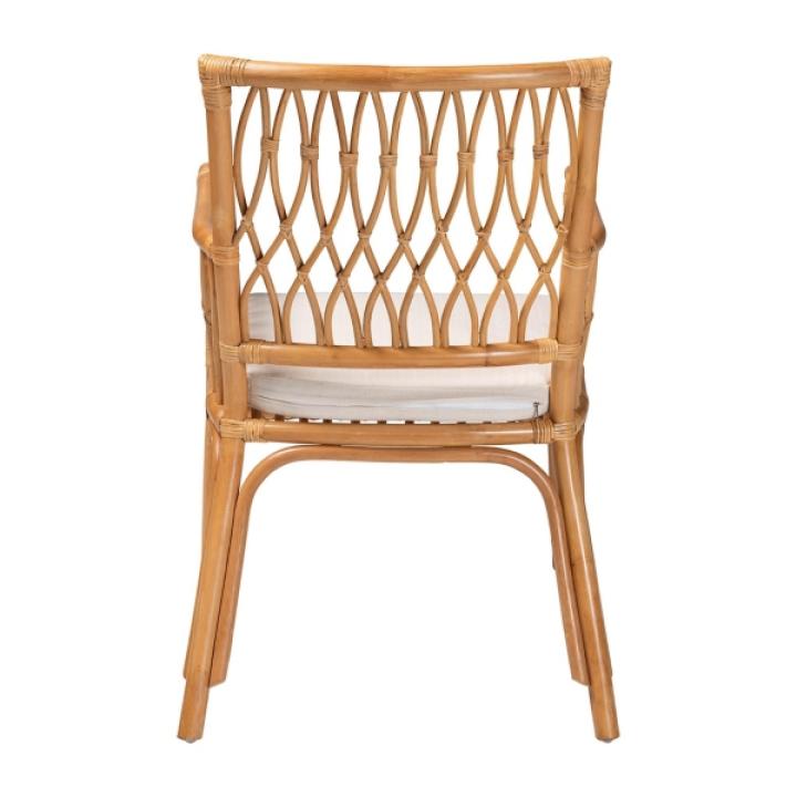 Light Honey Rattan Accent Chair