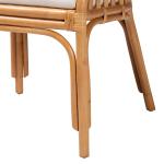 Light Honey Rattan Accent Chair