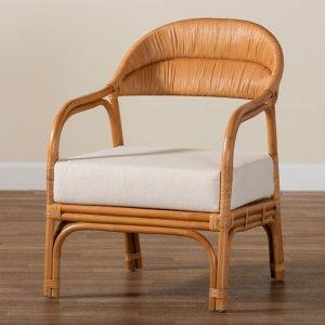 Light Honey Rattan Marisa Accent Chair