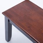 Cherry & Black Wood Blooming Dining Bench