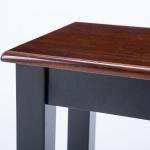Cherry & Black Wood Blooming Dining Bench