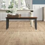 Cherry & Black Wood Blooming Dining Bench