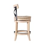 Blonde Oak Myrtle Swivel Counter Stool
