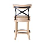 Blonde Oak Myrtle Swivel Counter Stool