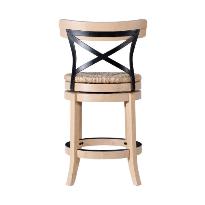 Blonde Oak Myrtle Swivel Counter Stool