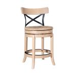 Blonde Oak Myrtle Swivel Counter Stool