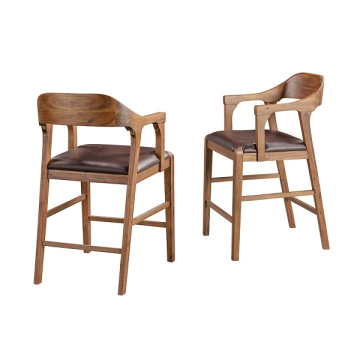 Chestnut Wire-Brush Rasmus Counter Stool