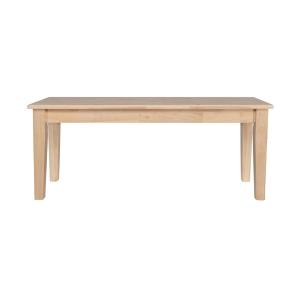 Blonde Oak Wood Shaker Dining Bench