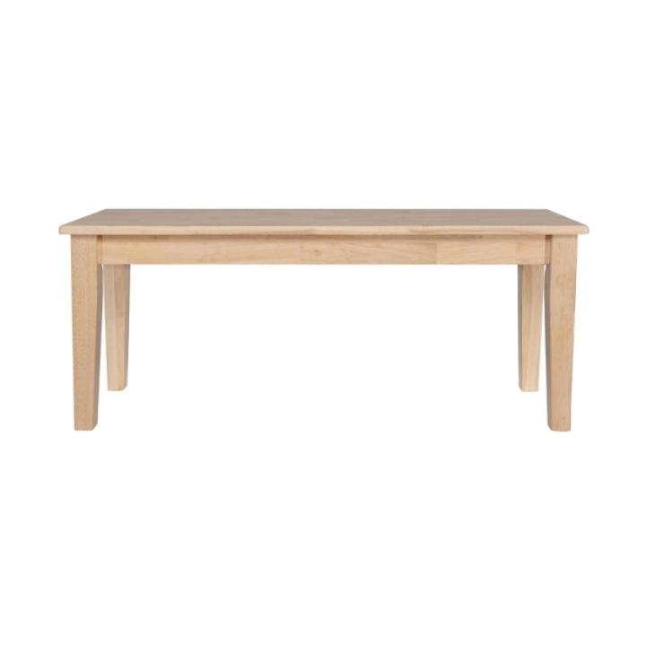 Blonde Oak Wood Shaker Dining Bench