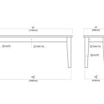 Blonde Oak Wood Shaker Dining Bench