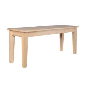 Blonde Oak Wood Shaker Dining Bench