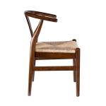 Walnut Wood Wishbone Dining Chairs, Set of 2